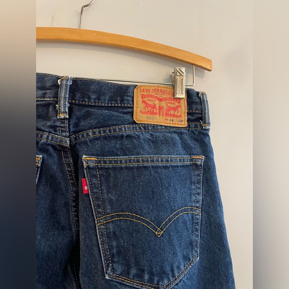 Levi’s Upcycled Dark Wash Jeans with Added Embroidered Hem - Picture 7 of 7